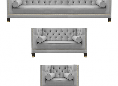 Sofagarnitur Designer Sofas Couch Wohnzimmer Luxus 4+2+1 Couchgarnitur